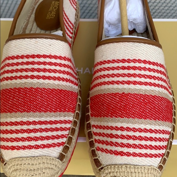 MICHAEL KORS MATHILDE ESPADRILLE CANVAS SCARLET ML - Picture 8 of 16